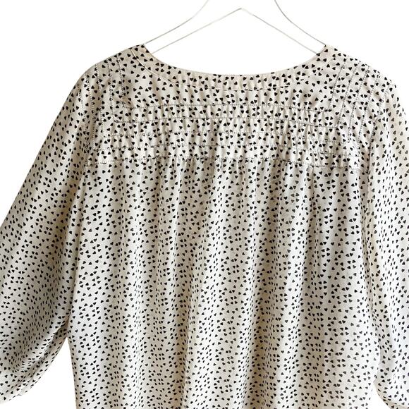 Max Studio Woman Heart Print Chiffon Blouse Size 3X - Picture 5 of 14